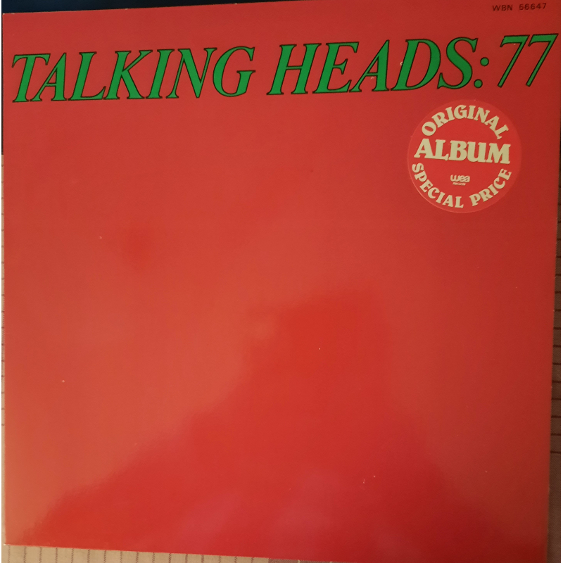 Talking Heads – Talking Heads: 77 (Zeer goede staat, hoes VG+ en vinyl VG+) 	Sire – WBN 56647 Original Inner sleeve